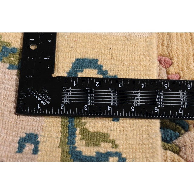 Textile Vintage Tibetan Five Claw Dragon Rug, 01'06 X 01'08 For Sale - Image 7 of 10