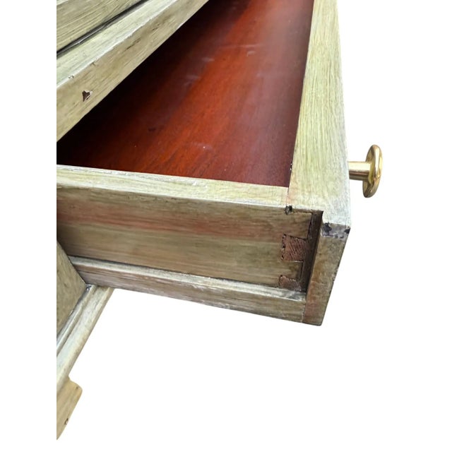 Hekman Green Painted Spinet Writer's Desk For Sale - Image 10 of 11