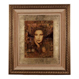 2006 Csaba Markus "Paris Love" Hand Signed Numbered l.e. 6/225 Wood Framed and Matted Serigraph For Sale