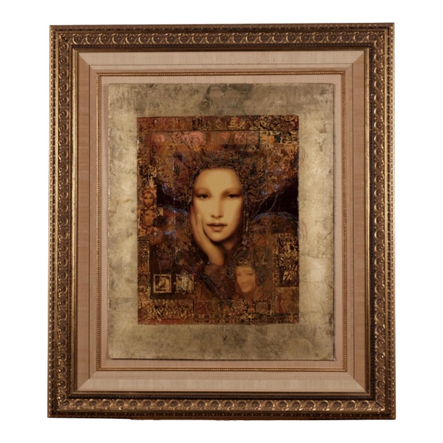 2006 Csaba Markus "Paris Love" Hand Signed Numbered l.e. 6/225 Wood Framed and Matted Serigraph For Sale