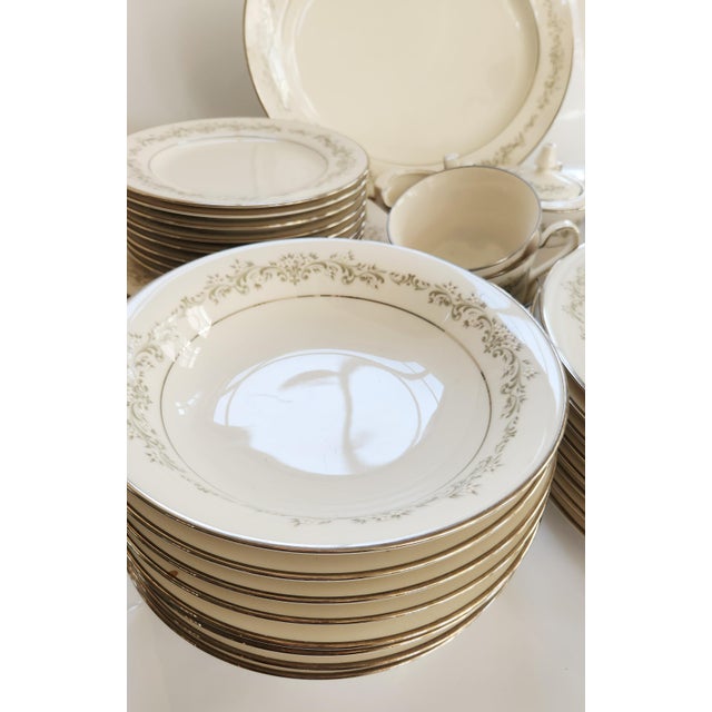 Vintage Noritake Ivory China - Parkridge (7561) Pattern Assortment- 60 Pieces For Sale - Image 4 of 12