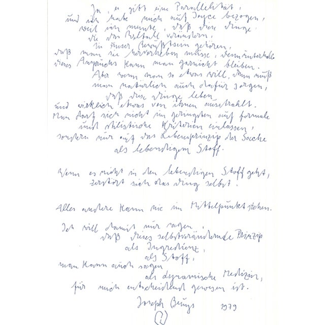 Beuys extends James Joyce’s “Ulysses” by further chapters at the author’s request. As the artist read the German...