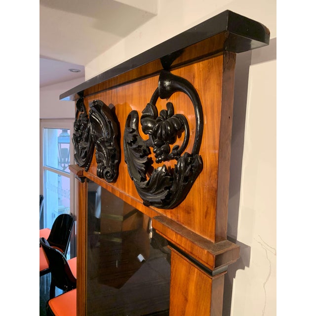 Empire Wall Mirror in Mahogany, South Germany, 1810 For Sale - Image 4 of 13