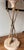 Mid 20th Century French Arrow & Tassel Lamps on Travertine Bases With Original Fabric Shades-a Pair For Sale - Image 4 of 12