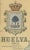 The map displays the province of Huelva, located in the southwestern part of the autonomous community of Andalusia in...