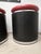 Armchairs in Black and Red Leather Chrome, 1980s, Set of 2 For Sale - Image 14 of 17