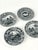 Pretty set of 4 Spode black and white 10.5" dinner plates. The Archive Collection - "Castle", "Milk Maid", "Greek" and...