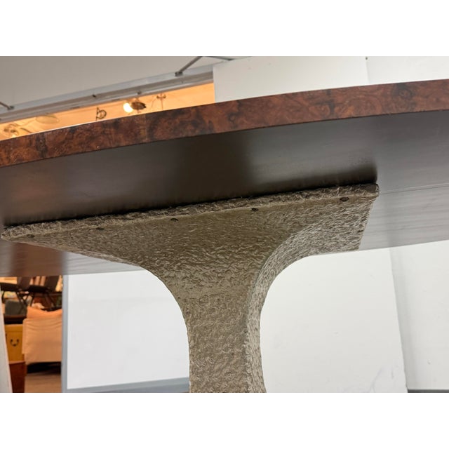 Made Goods Noor Oval Burl Wood Dining Table For Sale - Image 12 of 12