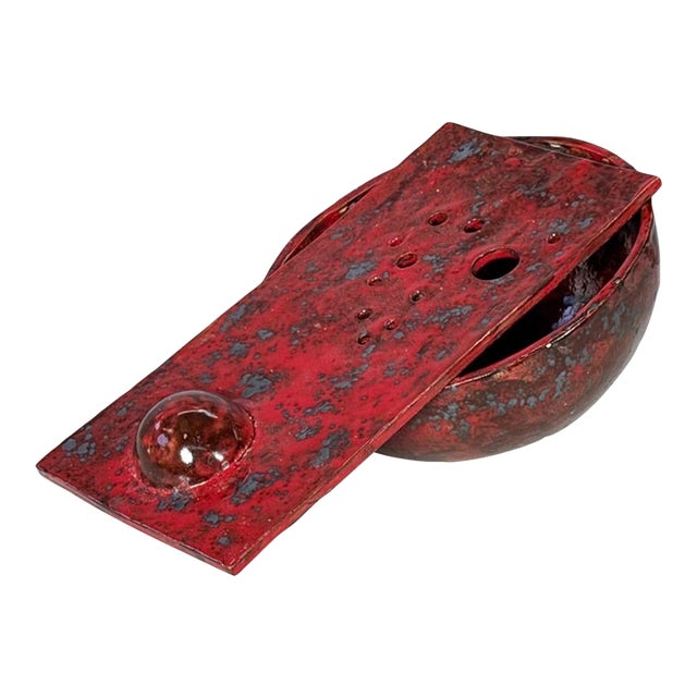 Renato Bassoli (Italian, 1915–1982) — “Sasso” Vessel With Spheres & Plane For Sale