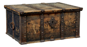 Swedish Hand-Painted Strong Box, 1850