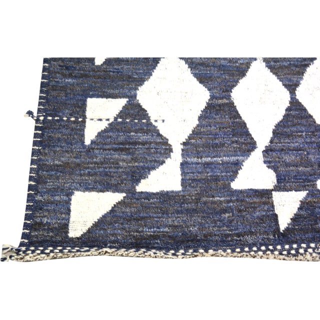 Moroccan Moroccan Hand Knotted Wool Rug, 8'2''x10'3'' For Sale - Image 3 of 6