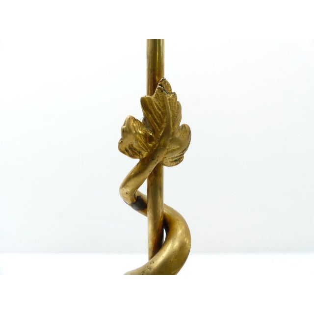 1950s Large Vintage Doorstop in Patinated Brass, 1950s For Sale - Image 5 of 8