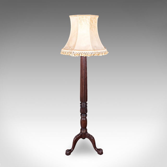 William IV Antique Standard Lamp, English, Floor Light, William IV Revival, Victorian, 1890 For Sale - Image 3 of 12