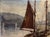Jean Darignan, Fishing Boat, Oil Painting on Canvas For Sale - Image 10 of 13