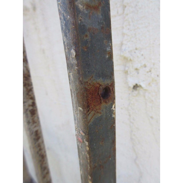 Metal Antique Victorian Iron Gate Architectural Salvage Door For Sale - Image 7 of 7