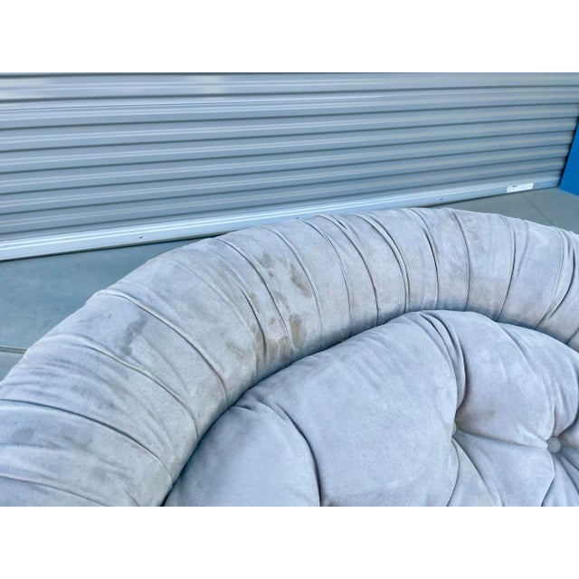 Textile Vintage "Cloud" Swivel Chair For Sale - Image 7 of 13