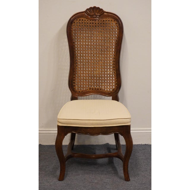 French Provincial High End Country French Provincial Cane Back Dining Side Chair For Sale - Image 3 of 10