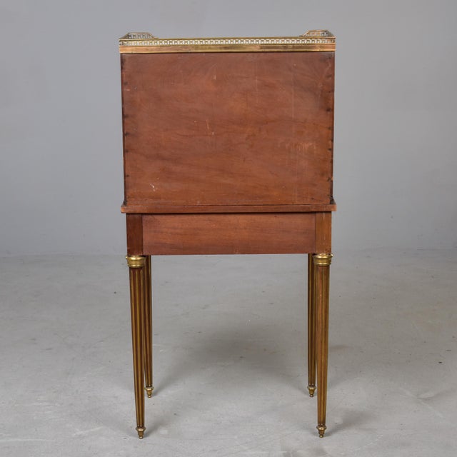 Auburn Early 20th Century Louis XVI Style Small Desk With Brass Fittings For Sale - Image 8 of 12