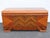 Lane Art Deco Waterfall Inlay Cedar Chest Blanket Trunk 6627 For Sale - Image 14 of 18