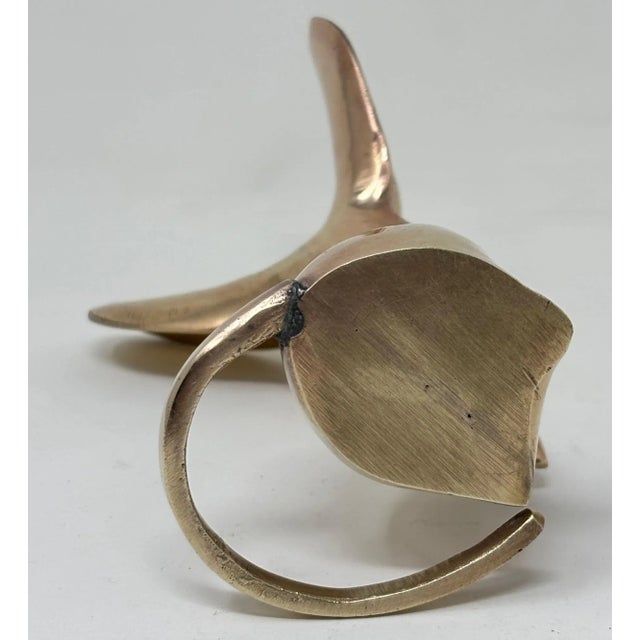 Gold 1950s Cast Brass Mouse Figurine Sculpture For Sale - Image 8 of 8