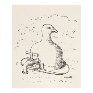 1958 Rene’ Magritte Lithograph 2, Mesens Poemes LTD Edition