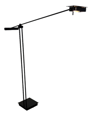 Italian Black Samurai Floor Lamp by Shigeaki Asahari for Stilnovo, 1980s