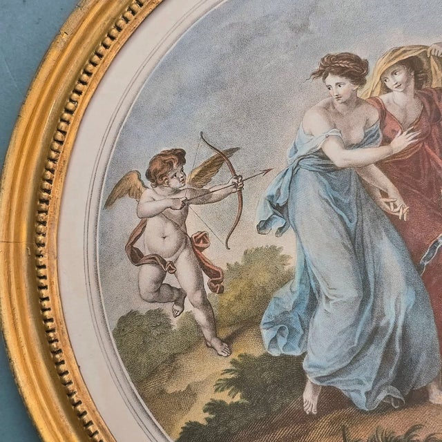 Angelica Kauffman, Cupid Disarmed by Grace & Cupid's Revenge, 1800s, Engravings, Set of 2 For Sale - Image 3 of 18