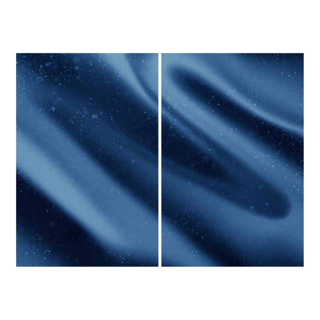 2023, Abstract Shapes, Celestial Diptych of "Space Is the Place", Giclée Print on Paper by Cyd Fontaine For Sale