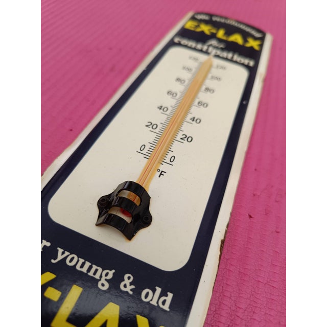 Ex-Lax Vintage Style Thermometer Merchandise No Porcelain Souvenirs Store For Sale - Image 6 of 8