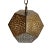 Vintage Moroccan Brass Work Pentagon Pendant Light For Sale - Image 4 of 6