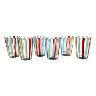 Italian Murano Glassware Set, 2004, Set of 6 For Sale