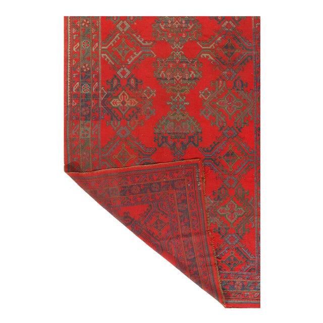 Traditional Pasargad DC Red Antique Turkish Oushak Rug For Sale - Image 3 of 3