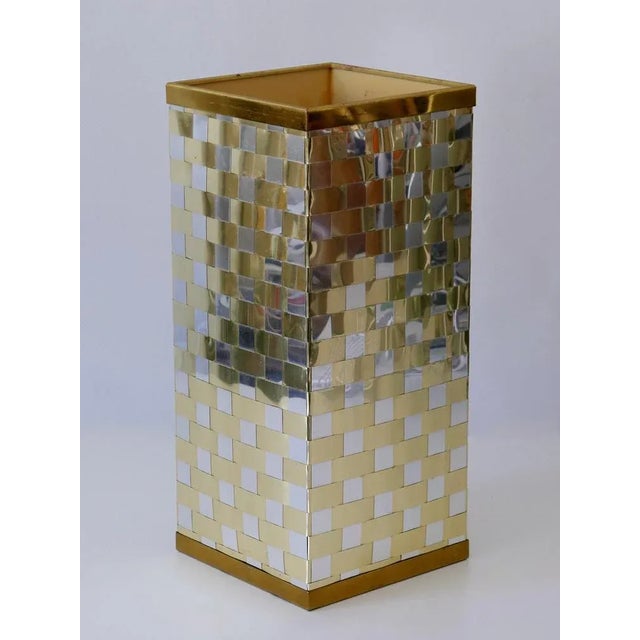 Metal Paul Evans Style Umbrella Stand, Italy, 1970s For Sale - Image 7 of 18