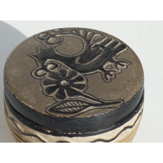 Ceramic Round Box, 1930 For Sale - Image 4 of 7