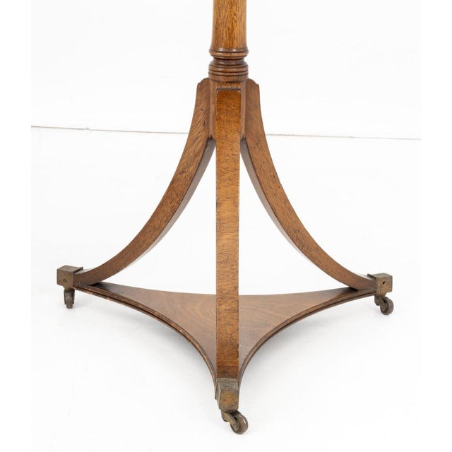 Biedermeier Style Flame Mahogany Side Tables, Pair For Sale In New York - Image 6 of 7