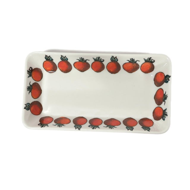 Piero Fornasetti Piero Fornasetti Ceramic Appetizer Set and Tray For Sale - Image 4 of 11