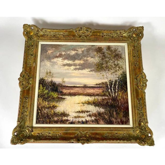 George Walsh, Landscape, 1970s, Oil on Canvas, Framed For Sale - Image 11 of 11