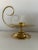 Late 20th Century Large Baldwin Brass Candlestick Candleholder With Curved Handle For Sale - Image 4 of 11