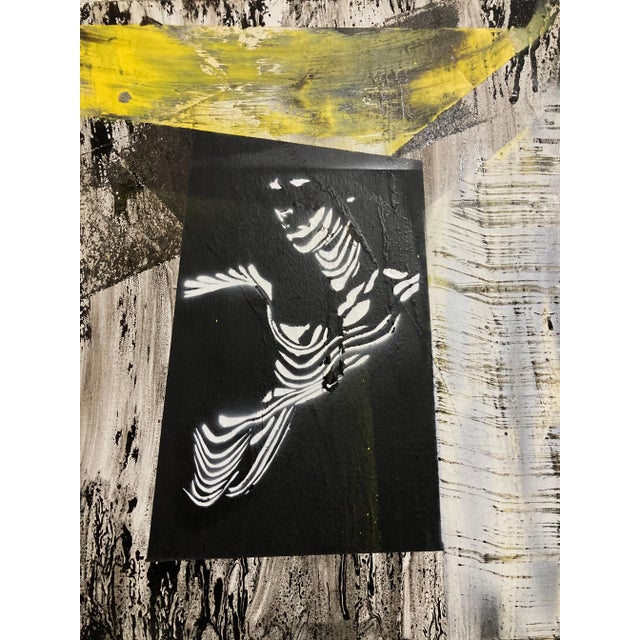 Contemporary Irakli Kavtaradze (Akuna), Shadow 11, 2021, Mixed Media on Canvas For Sale - Image 3 of 3