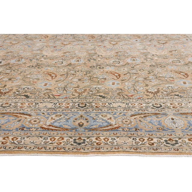 Antique Persian Mashhad Rug, 10'03 X 13'05 For Sale - Image 4 of 10