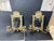 Gold Pair of Antique Bronze Lion Head Figural Mirrored Candle Sconces For Sale - Image 8 of 8