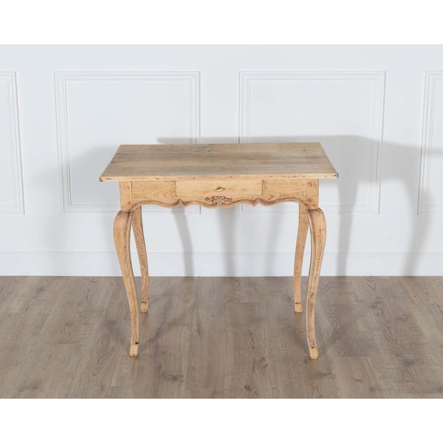 Louis XV Style Writing Table in Natural Oak, 19th Century For Sale - Image 9 of 9