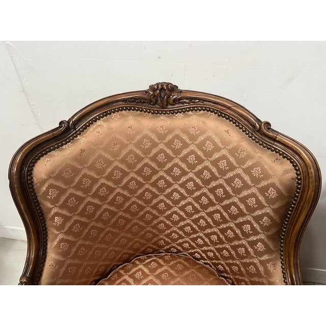 Louis XV Style Bergère Armchairs in Natural Wood, 1900s, Set of 2 For Sale - Image 3 of 14