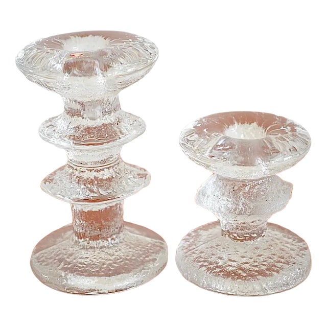 Vintage Candeholders by Timo Sarpaneva for Iittala, Set of 2 For Sale
