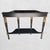 Vintage French Empire Regency Gold Gilt Ebonized Demi Lune Console Table For Sale In West Palm - Image 6 of 15