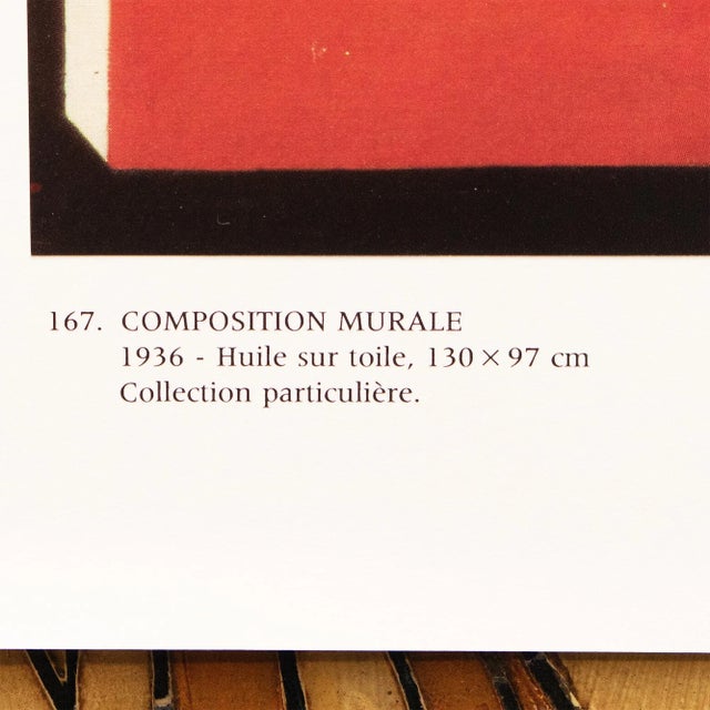 1990 After Fernand Leger "Composition Murale", Full-Color Parisian Print For Sale In Dallas - Image 6 of 9