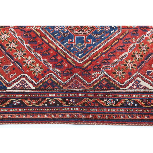 1920s Antique Persian Vivid Color Shiraz Rug For Sale - Image 9 of 12