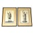 Pair of Original Etchings of Ancient Roman Statues,18th Century Attributed to Pietro and Ferdinando Campana For Sale