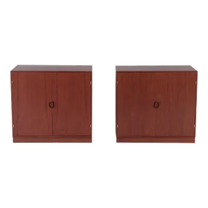 1950s John Stuart Danish Modern Cabinets - a Pair