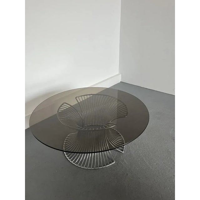 Coffee Table in Smoked Glass,1980s For Sale - Image 4 of 11